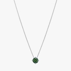 Dây chuyền Đá màu Swarovski Vàng trắng